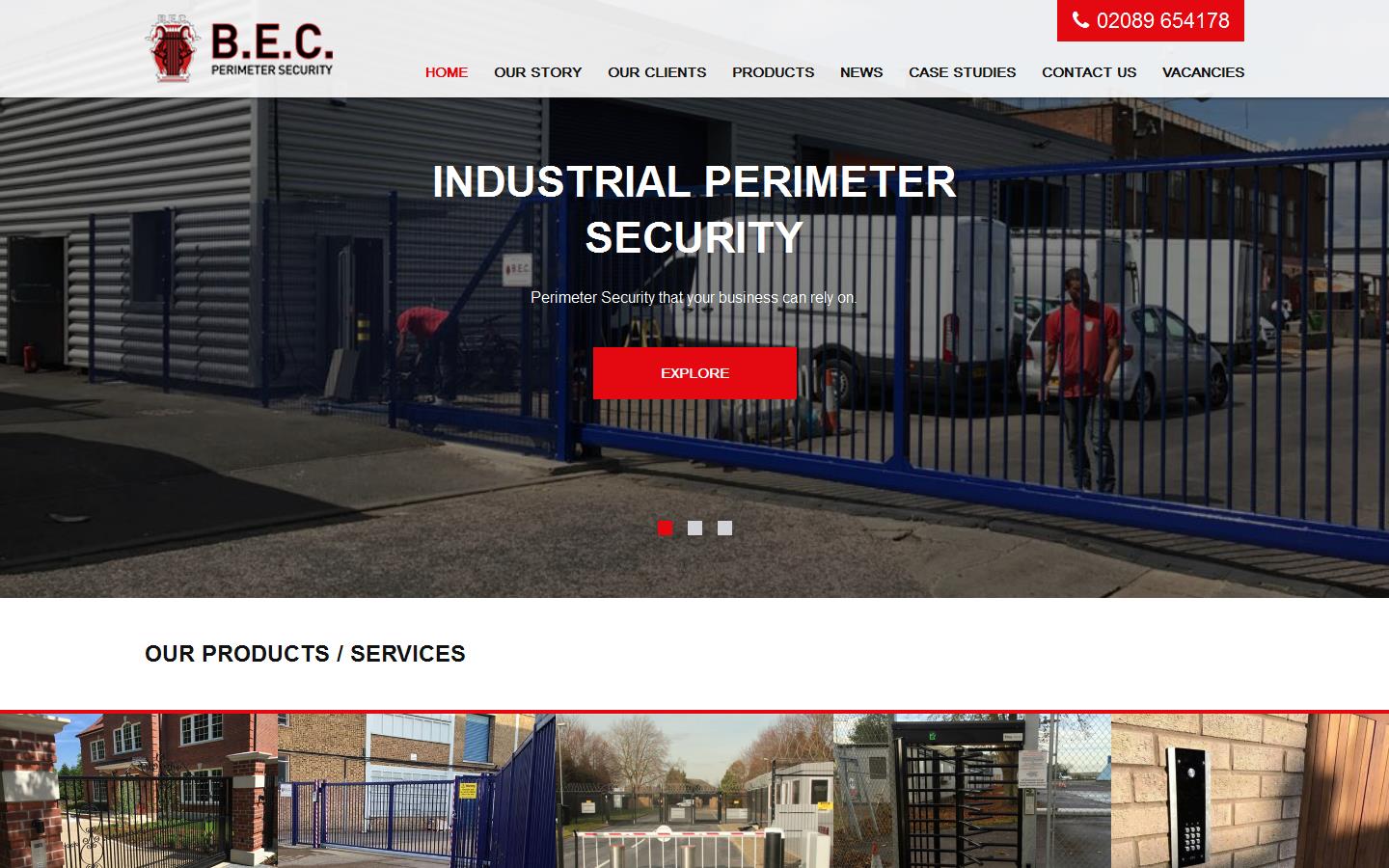 B E C Perimeter Security Ltd Website