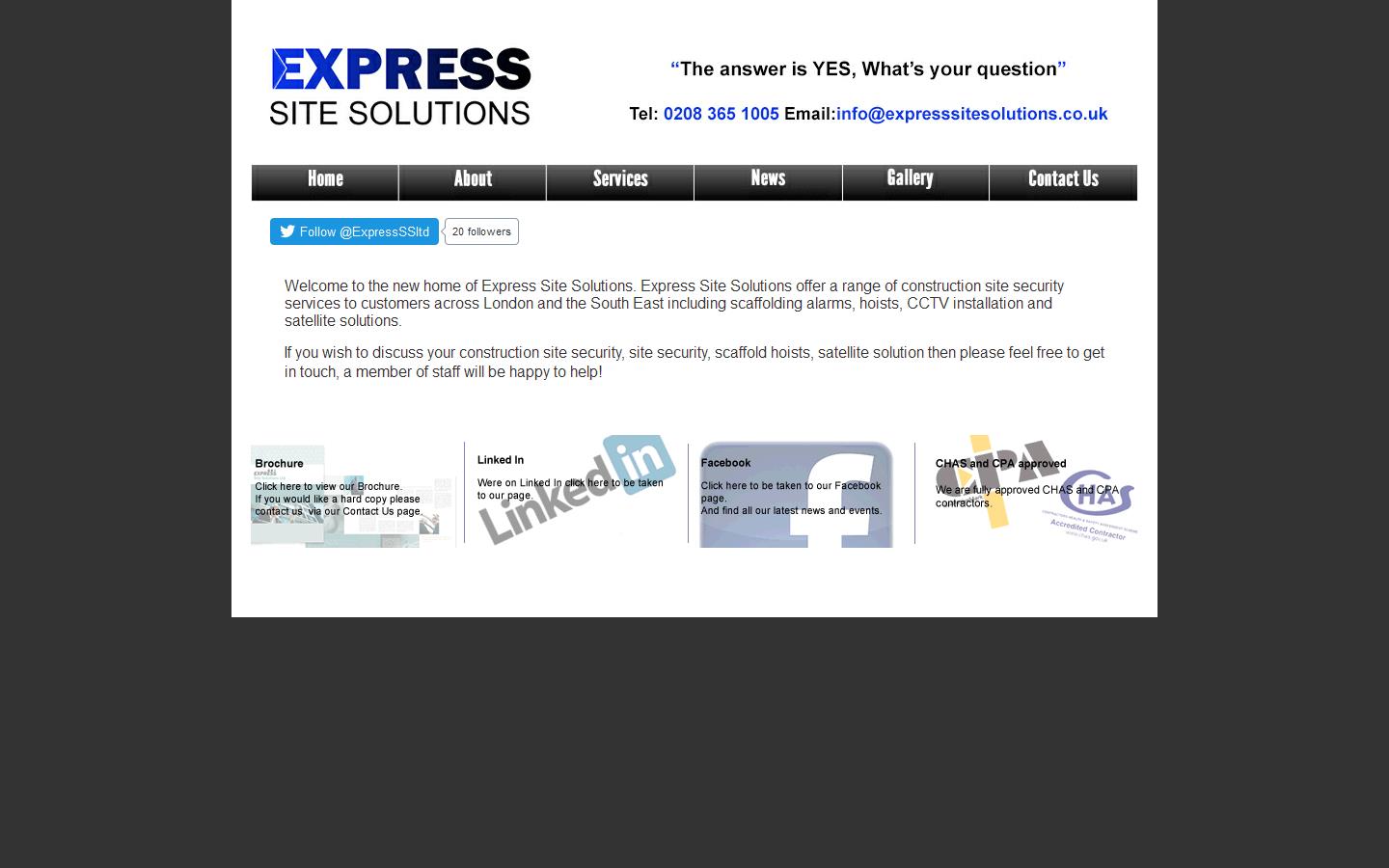 Express Site Solutions Website