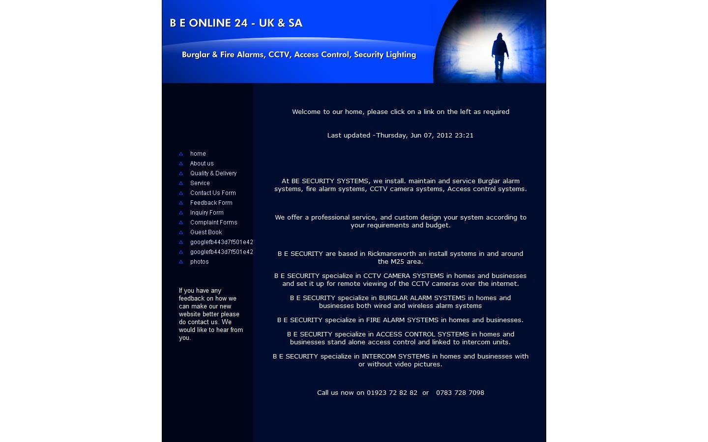 Rickmansworth Alarms & C C T V Ltd Website