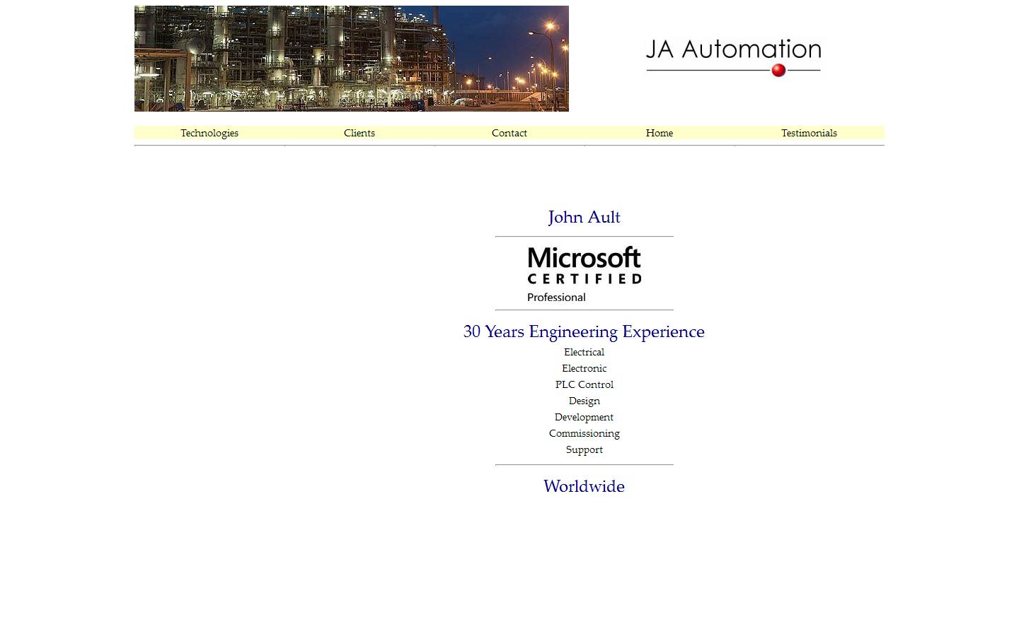 JA Automation Website