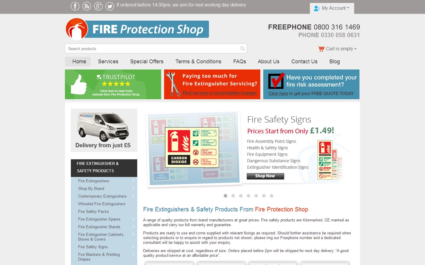 Fire Protection Shop Website