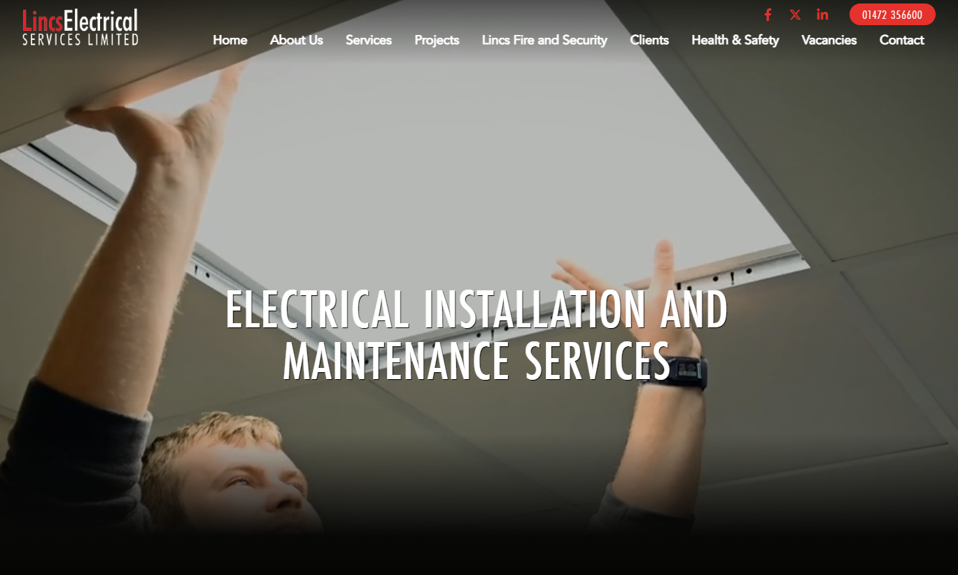 Lincs Fire & Security Services Website