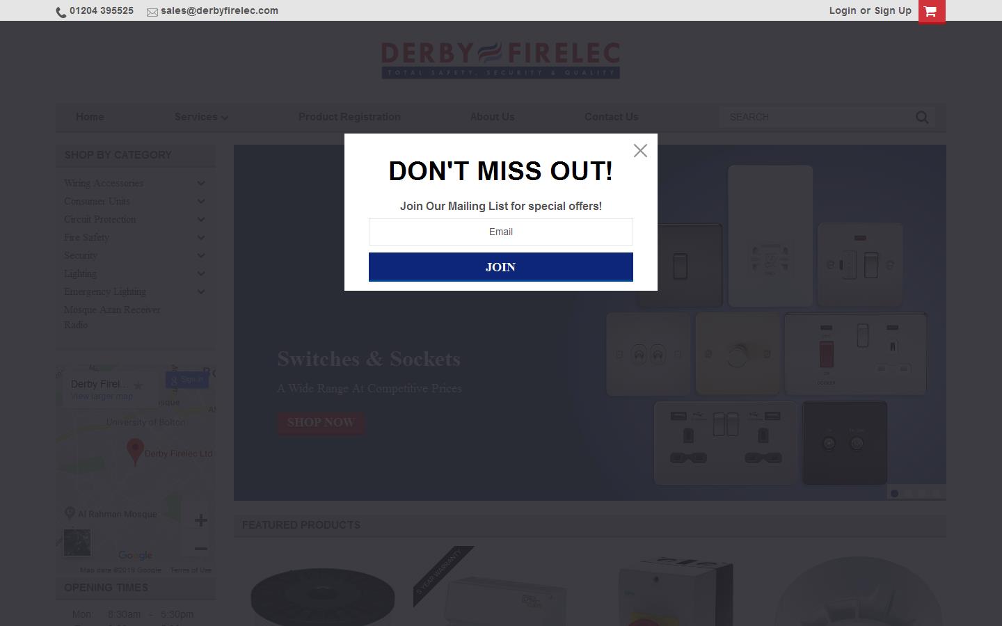 Derby Firelec Website
