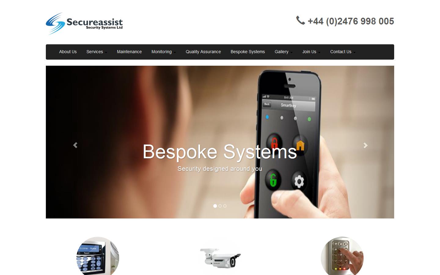 Secureassist Security Systems Ltd Website