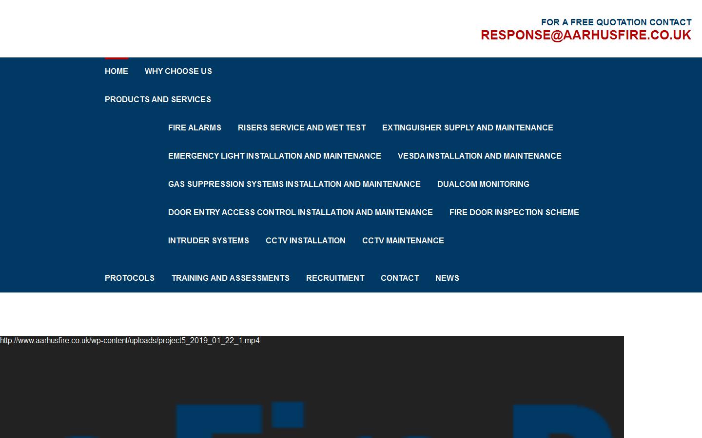 Aarhus Fire Protection Website