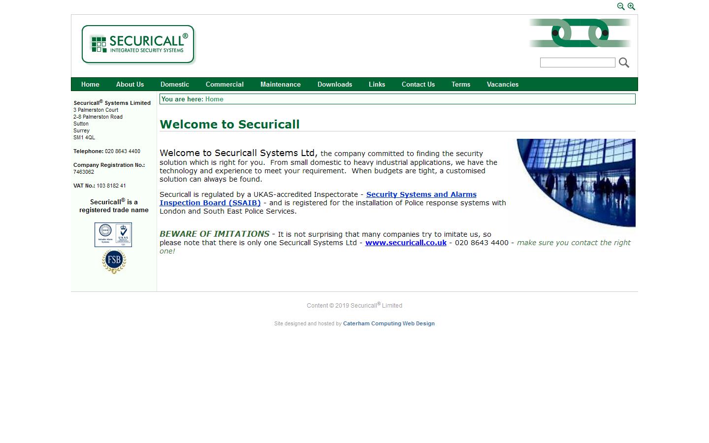 Securicall Website