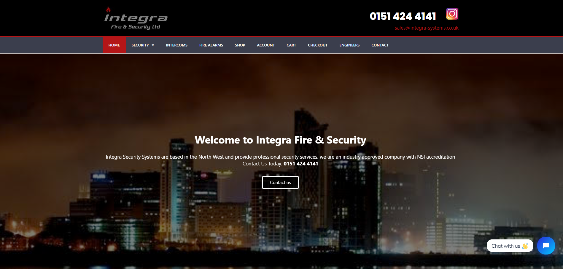 Integra Security Systems Ltd Website