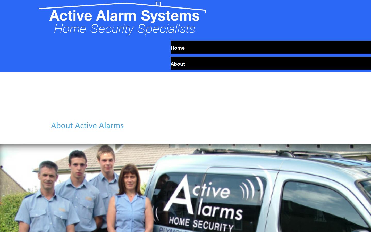 Active Alarms Plymouth Ltd Website