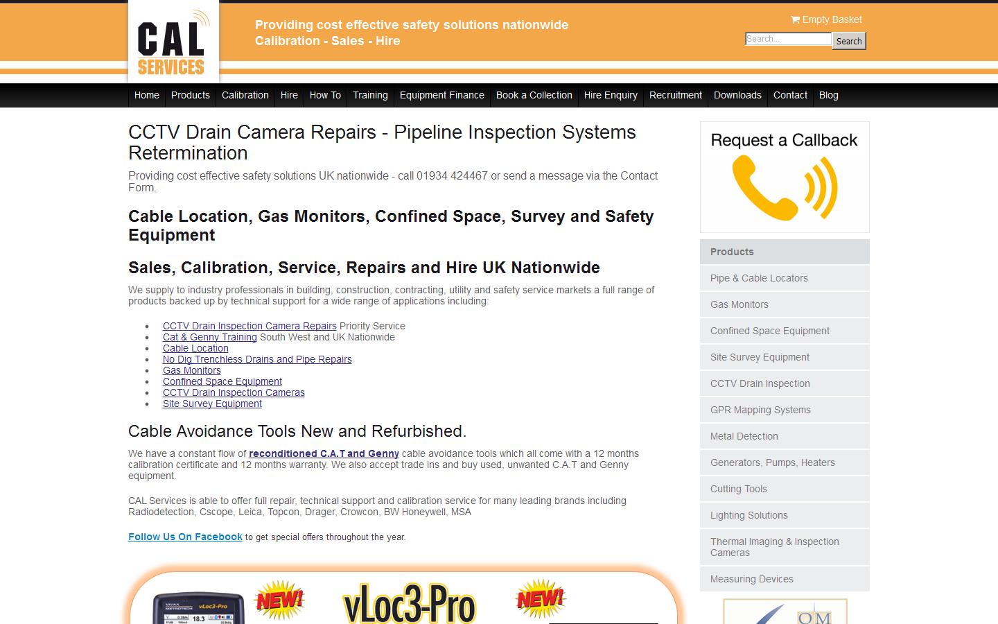 Cal Services UK Ltd Website