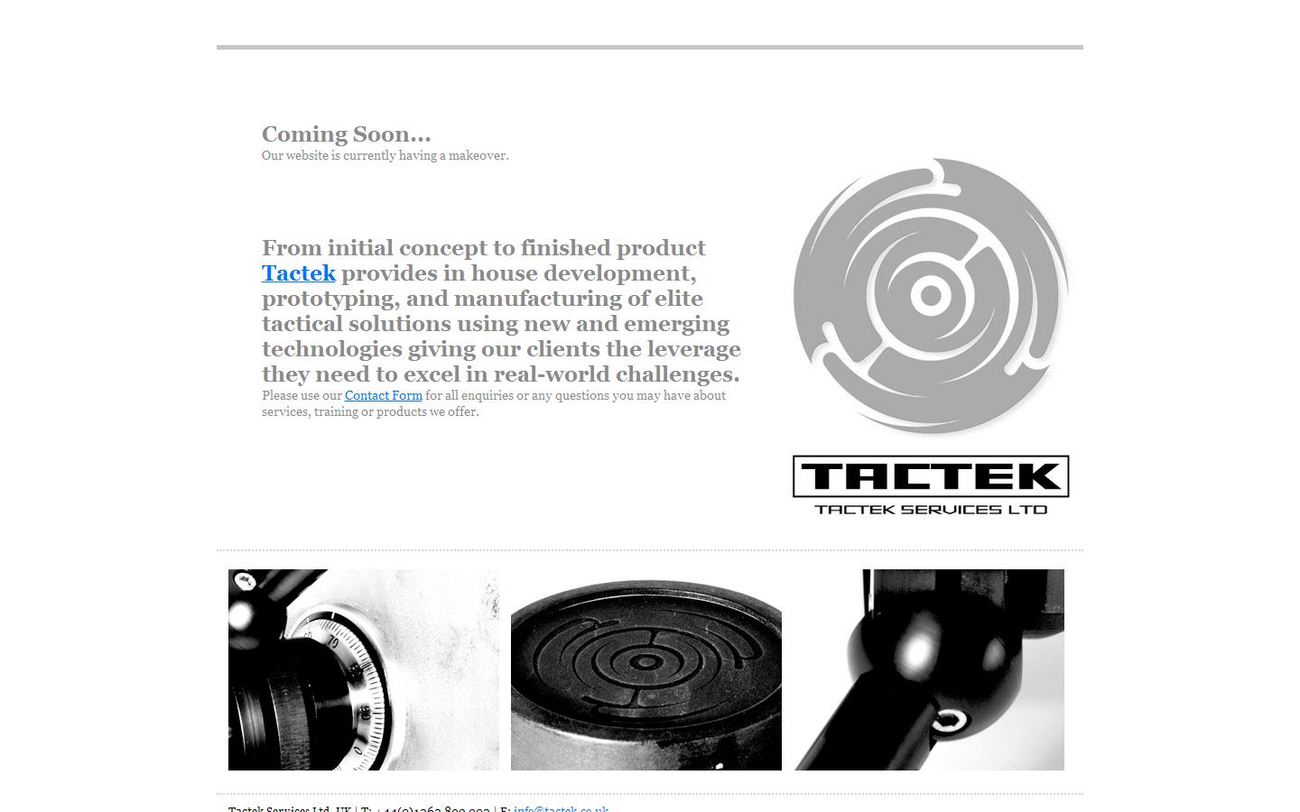 Tactek Services Ltd Website