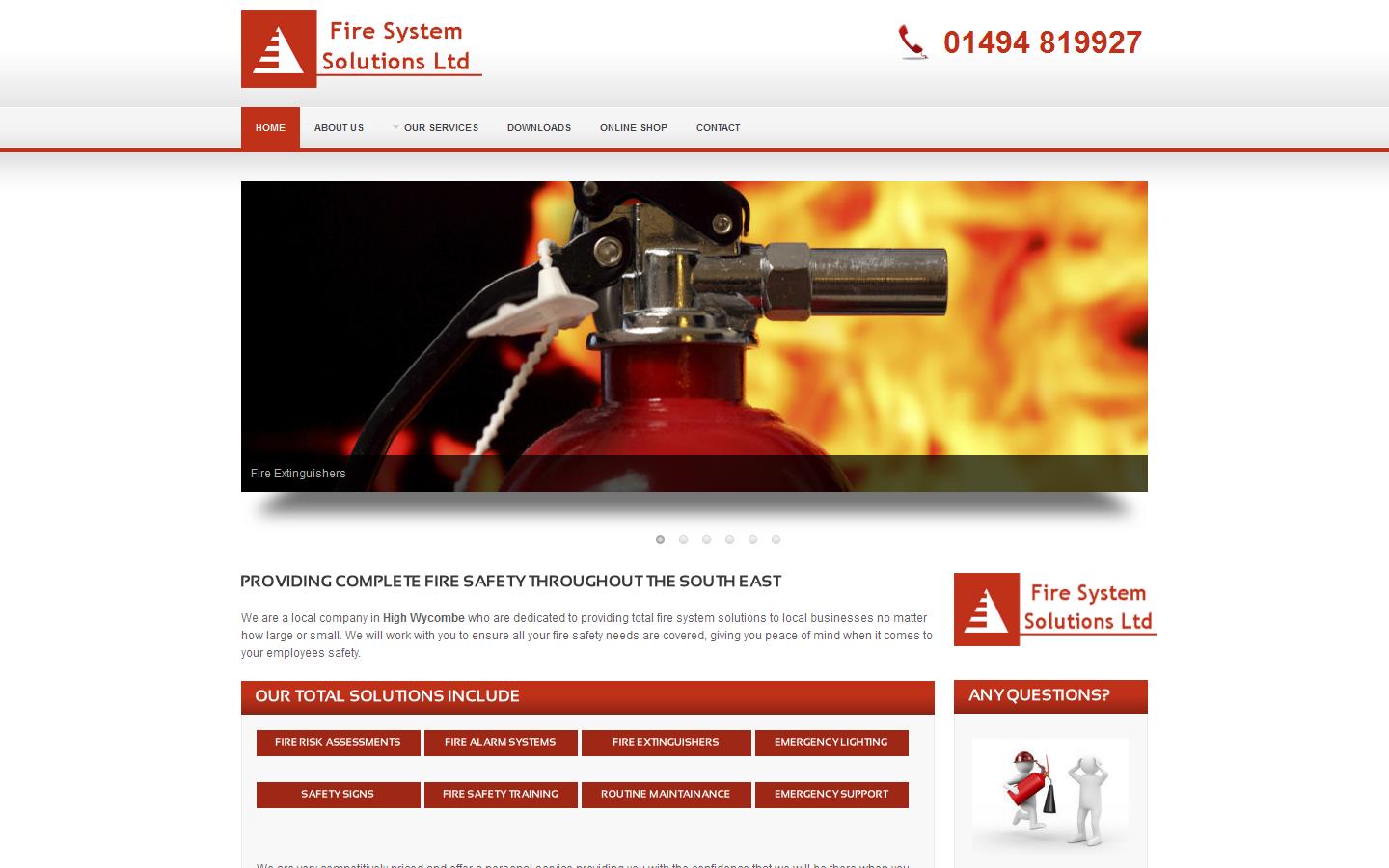 Fire System Solutions Ltd Website