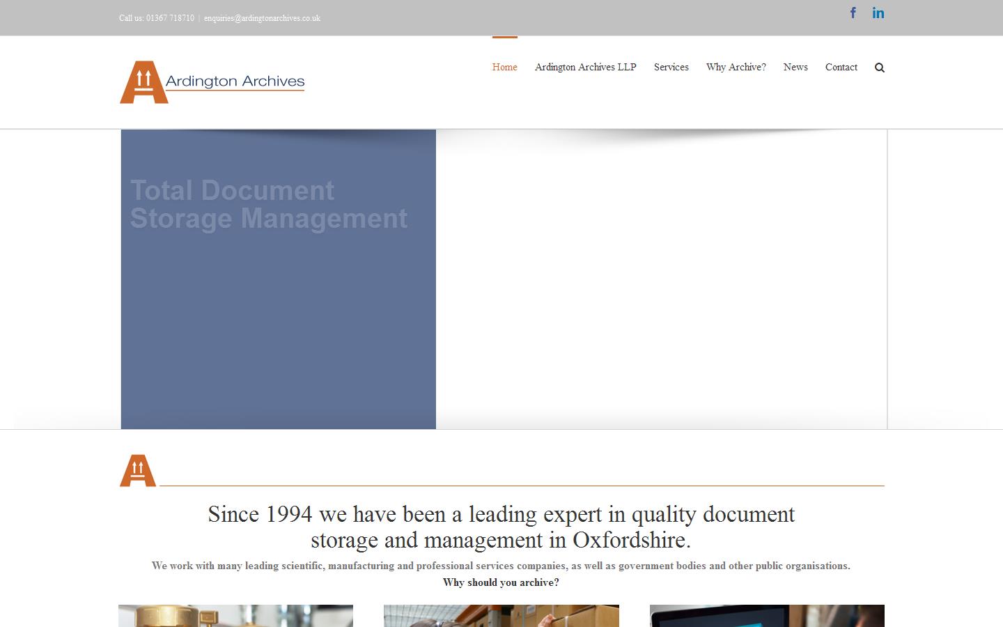 Ardington Archives LLP Website