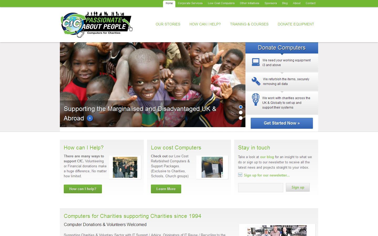 Computers for Charities Website