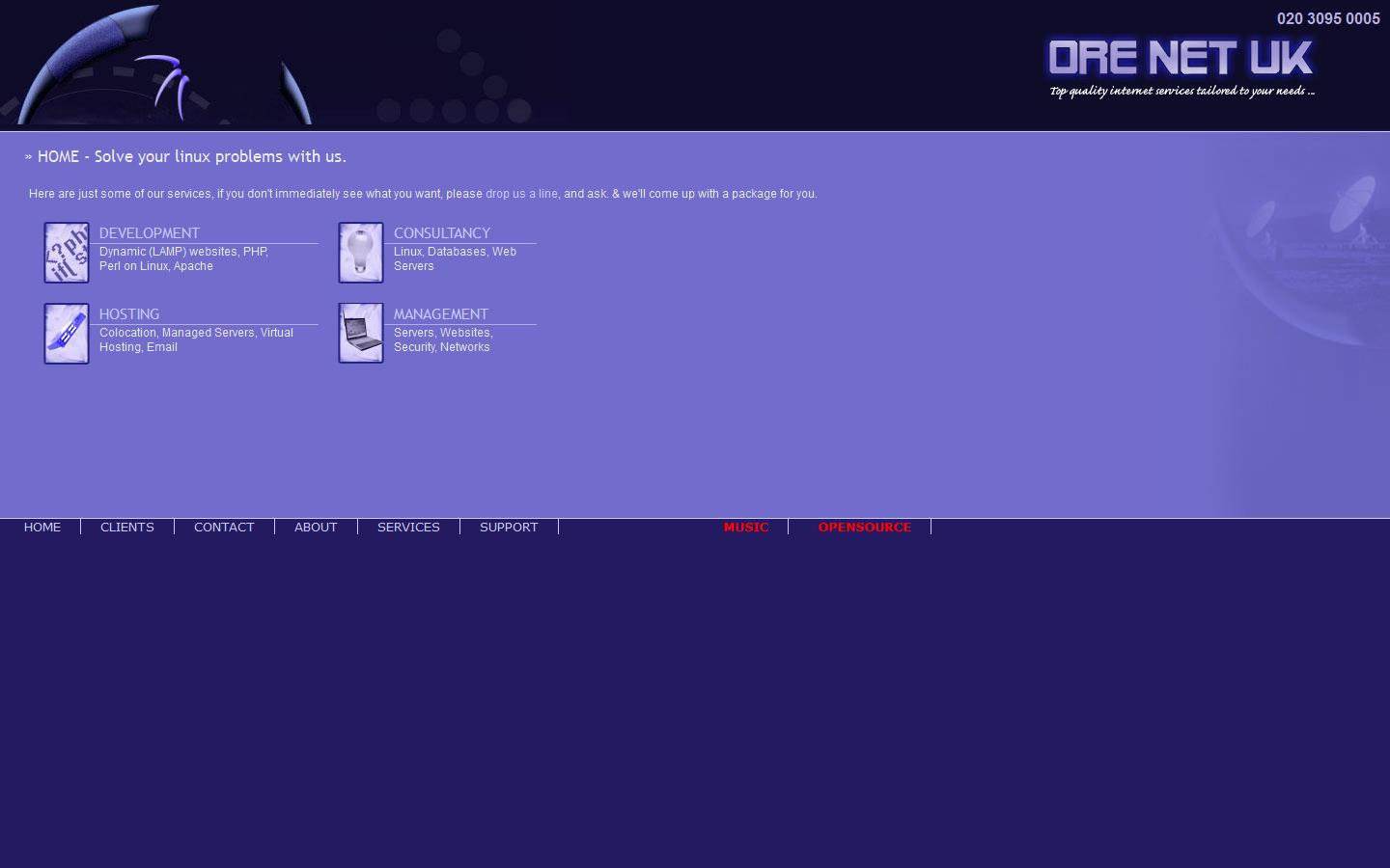 Ore Net UK Website