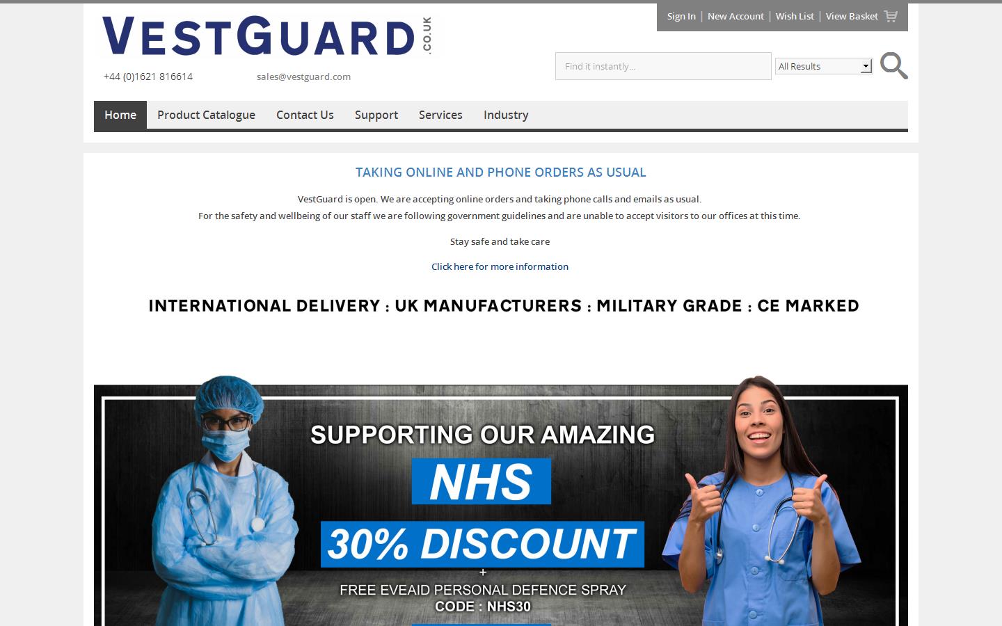 VestGuard UK Website