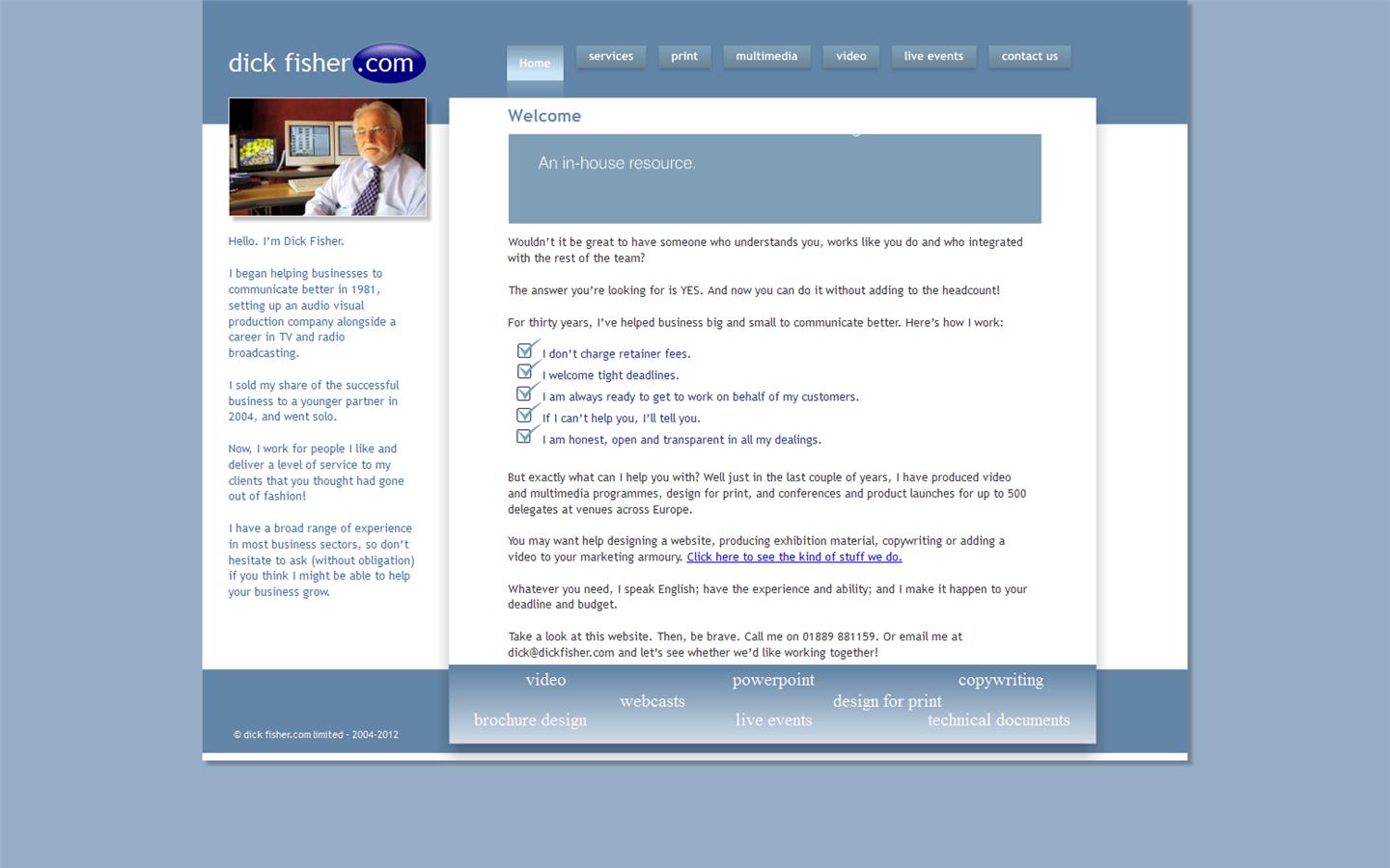 Dick Fisher Com Ltd Website