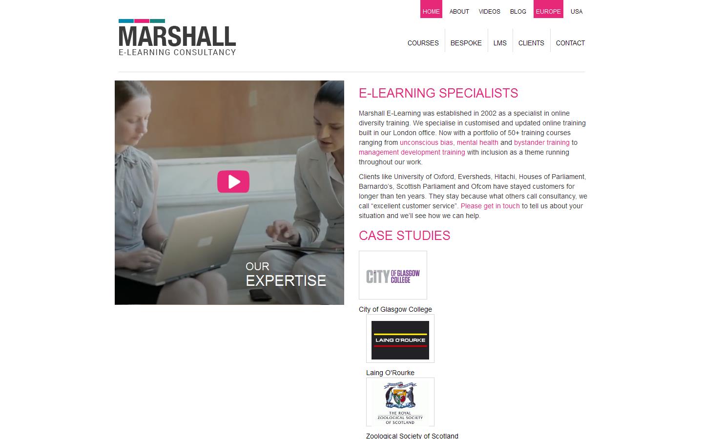 Marshall a C M Website