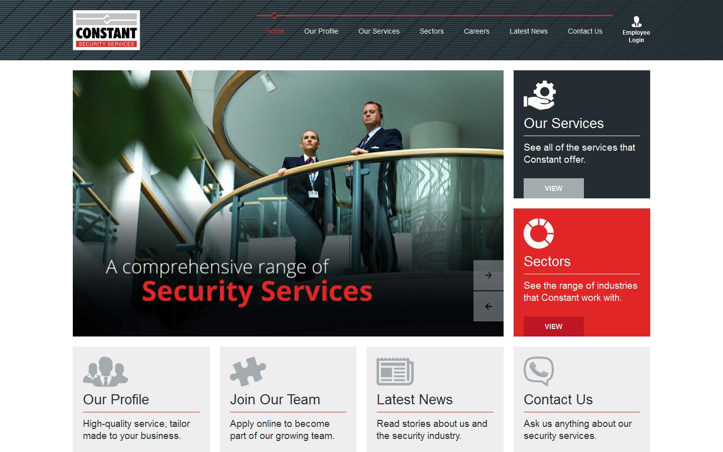 Constant Security Services Website