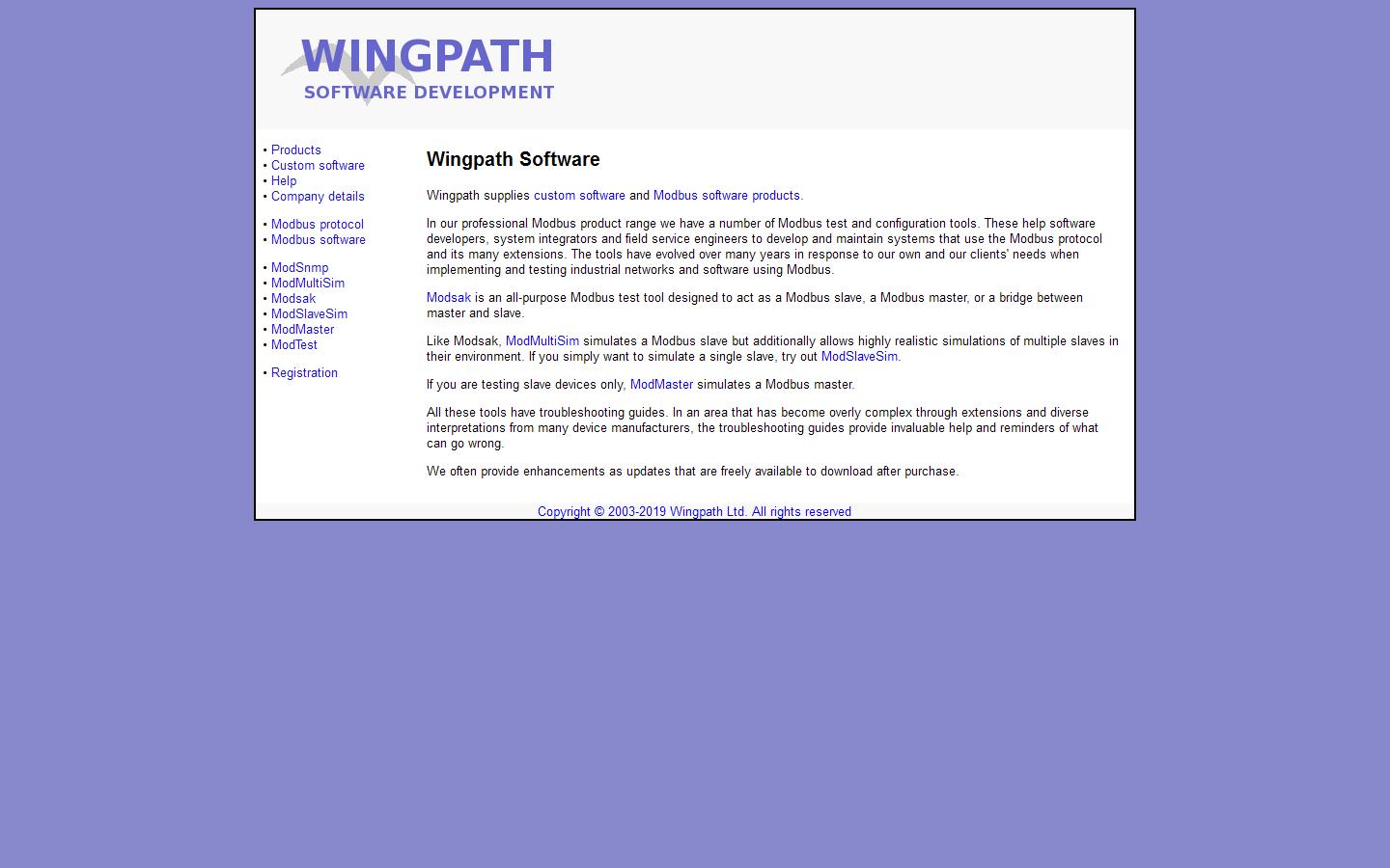 Wingpath Computer Systems Website