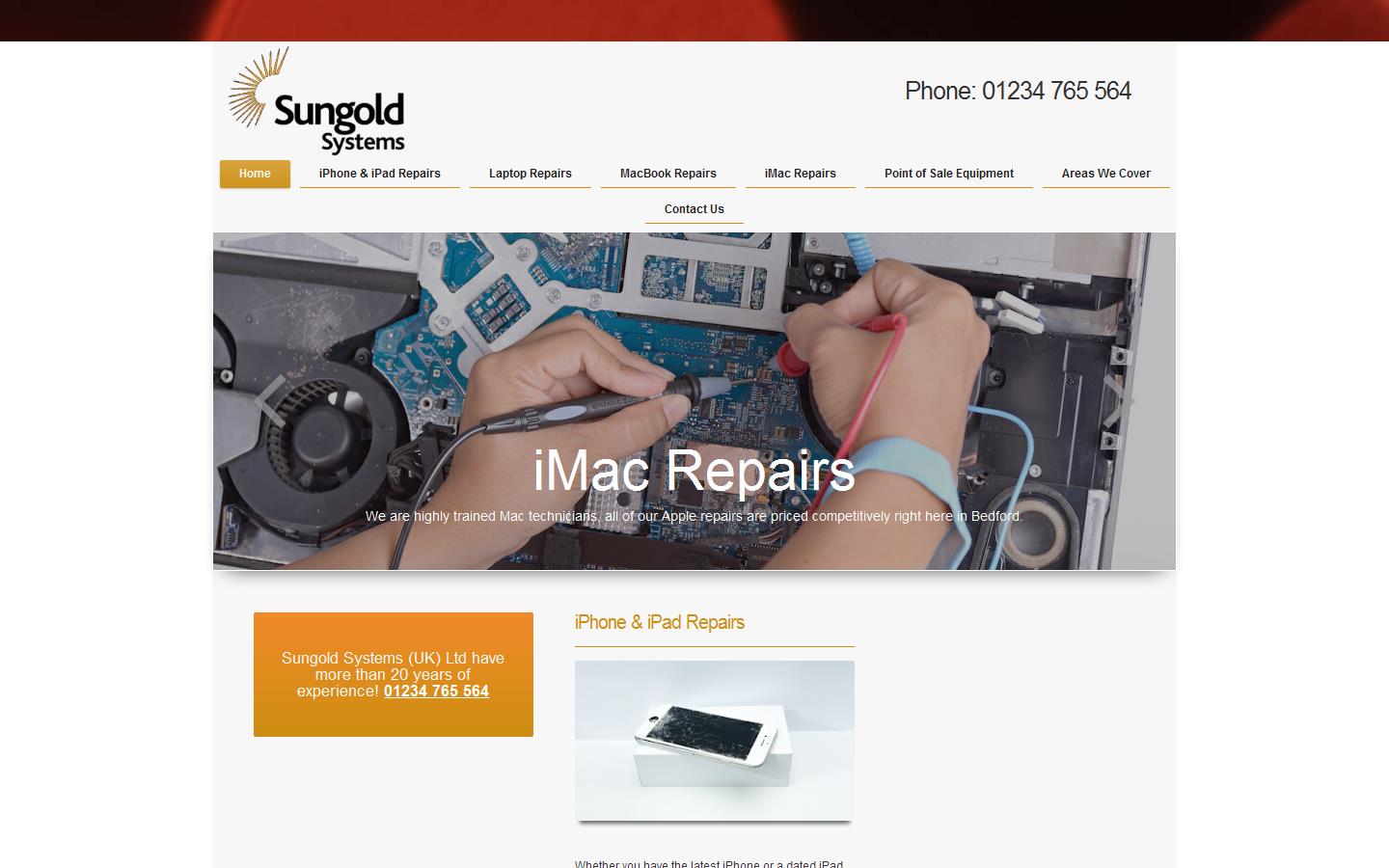 Sungold Systems UK Ltd Website