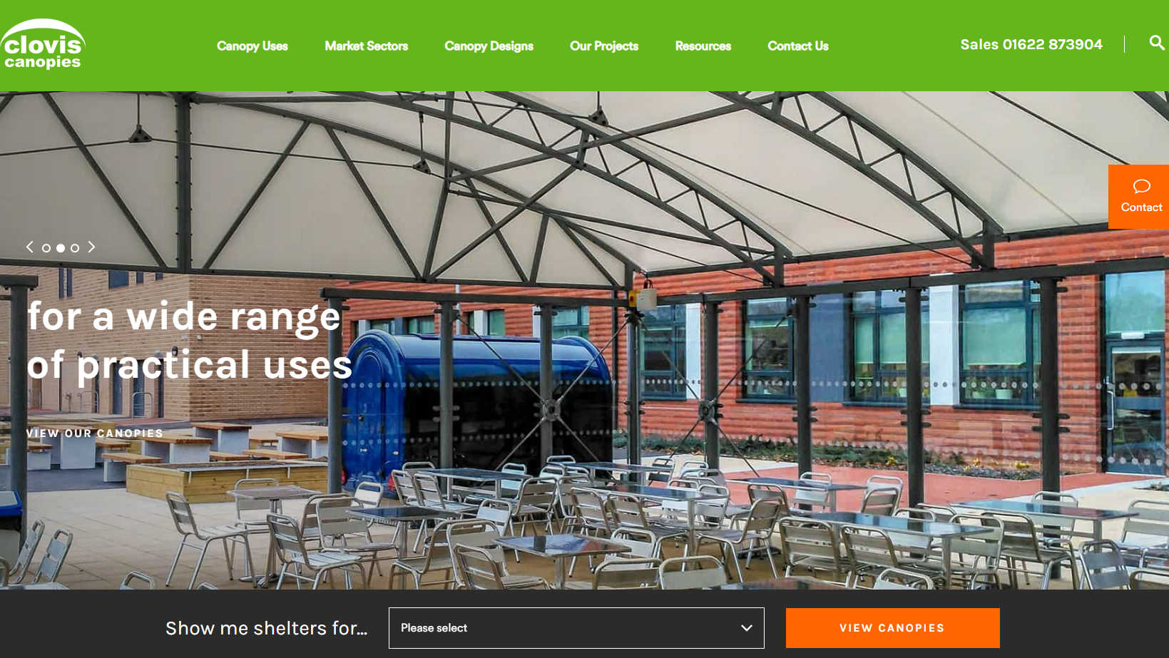 Clovis Canopies Website