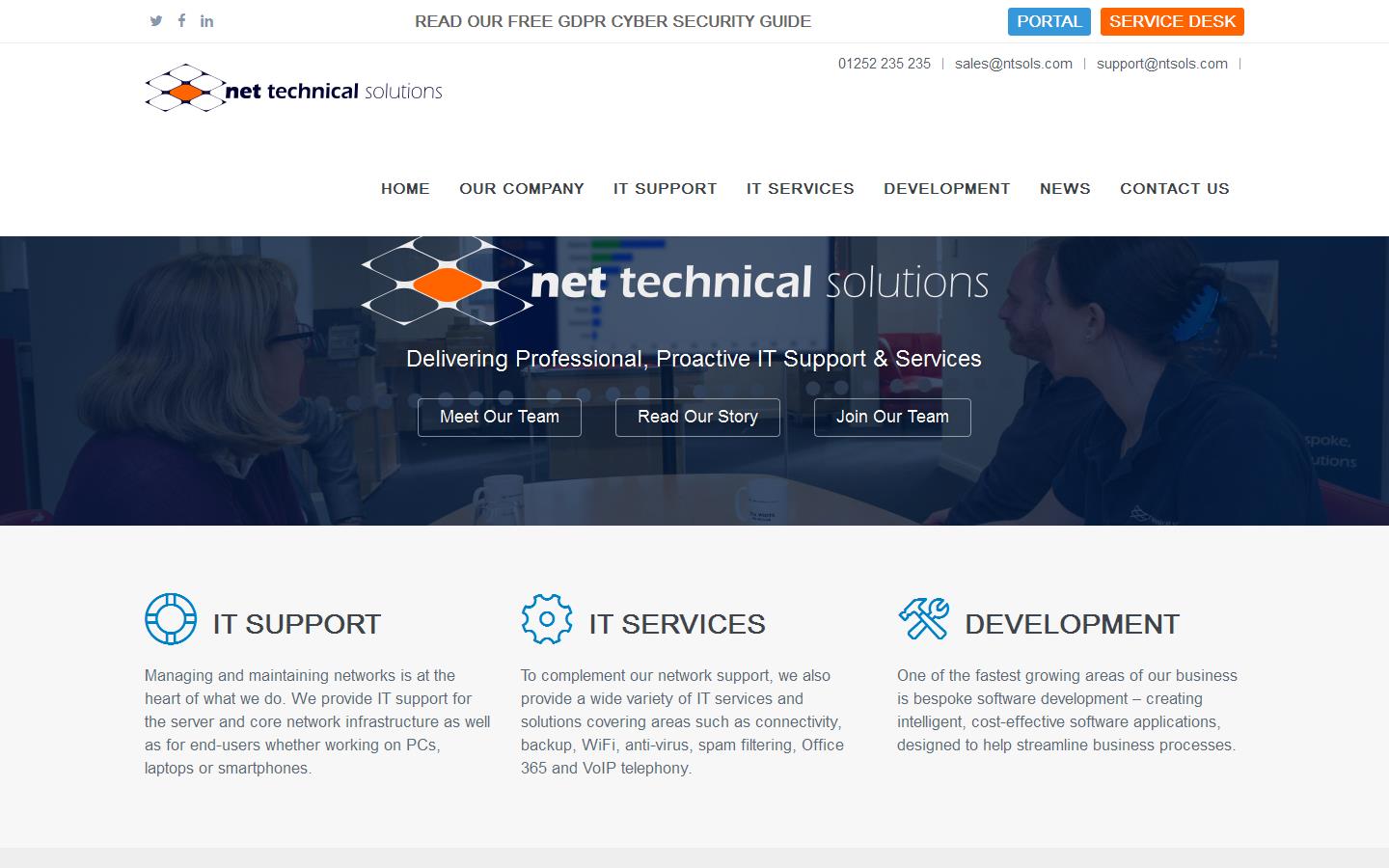 Net Technical Solutions Website