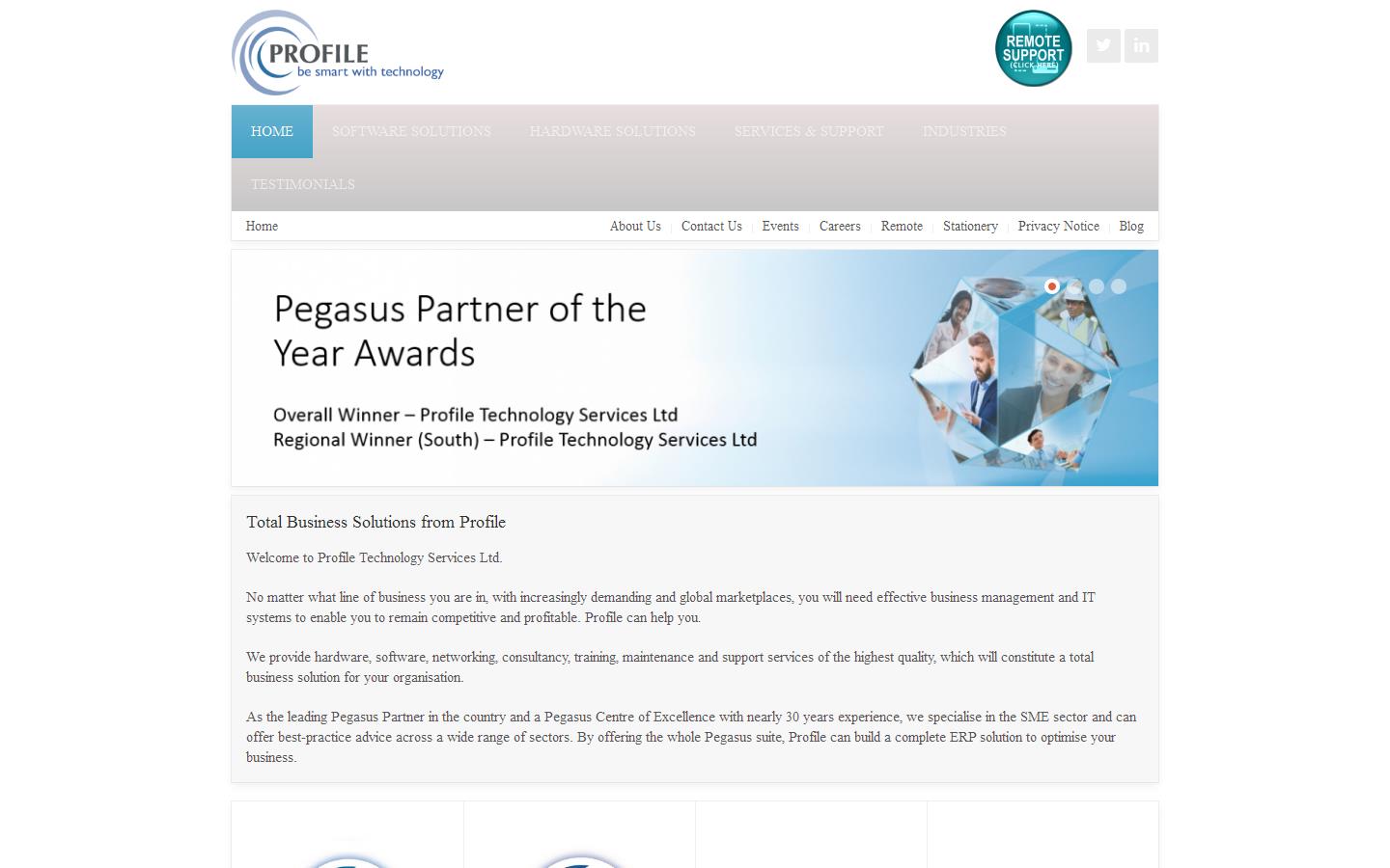 Profile Technology Services Website