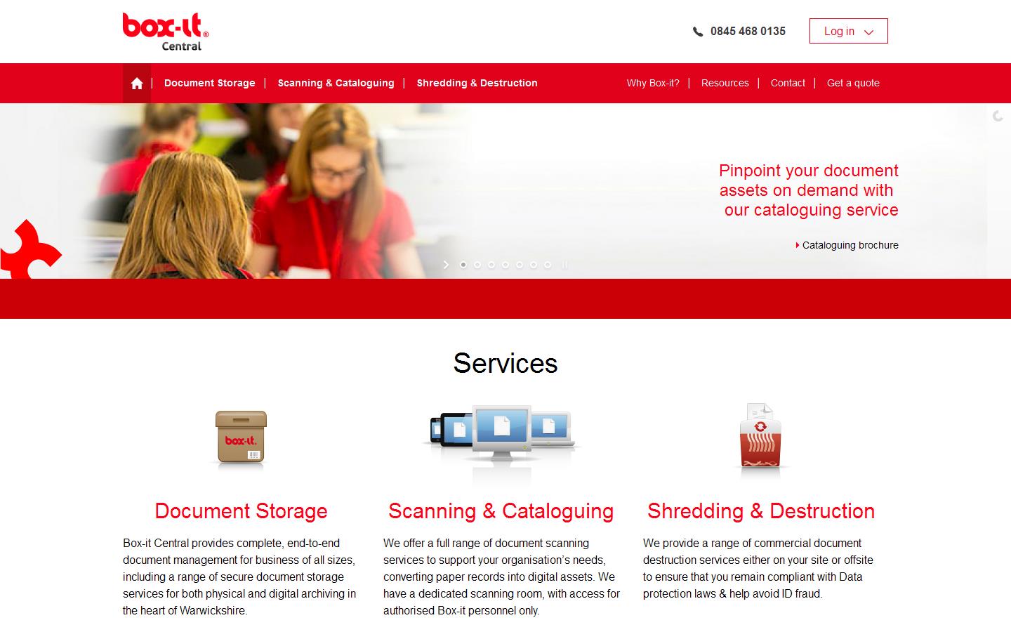 Box-it Central Website