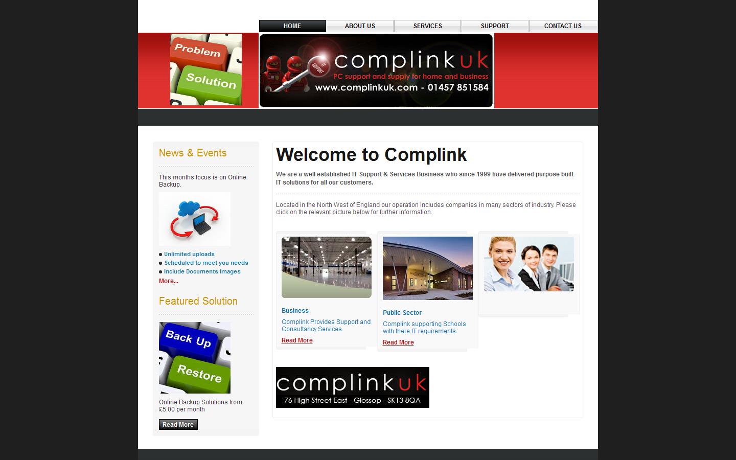 Complink UK Website