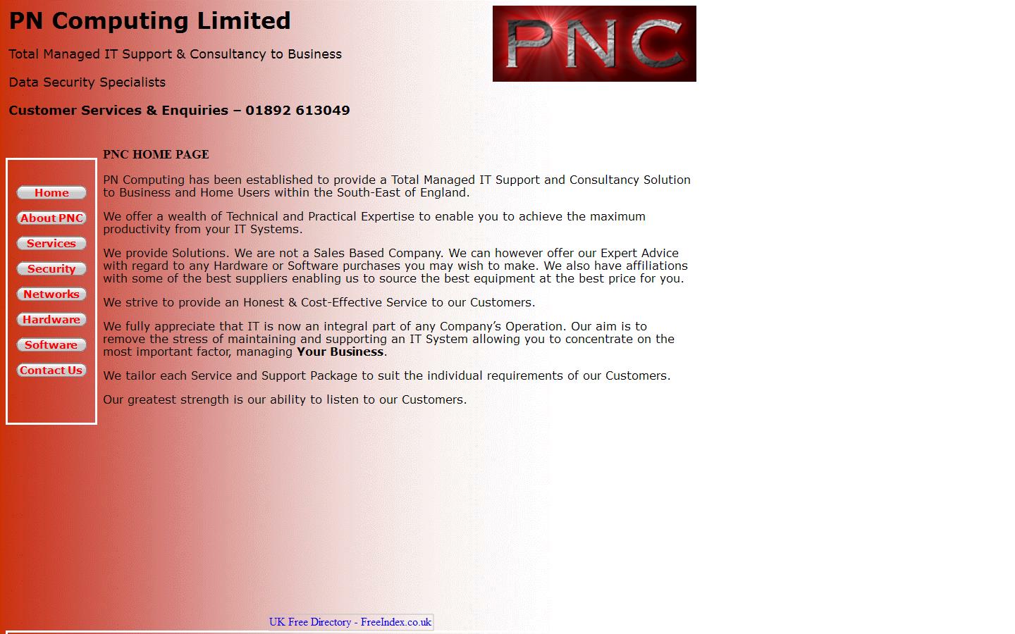 P N Computing Website