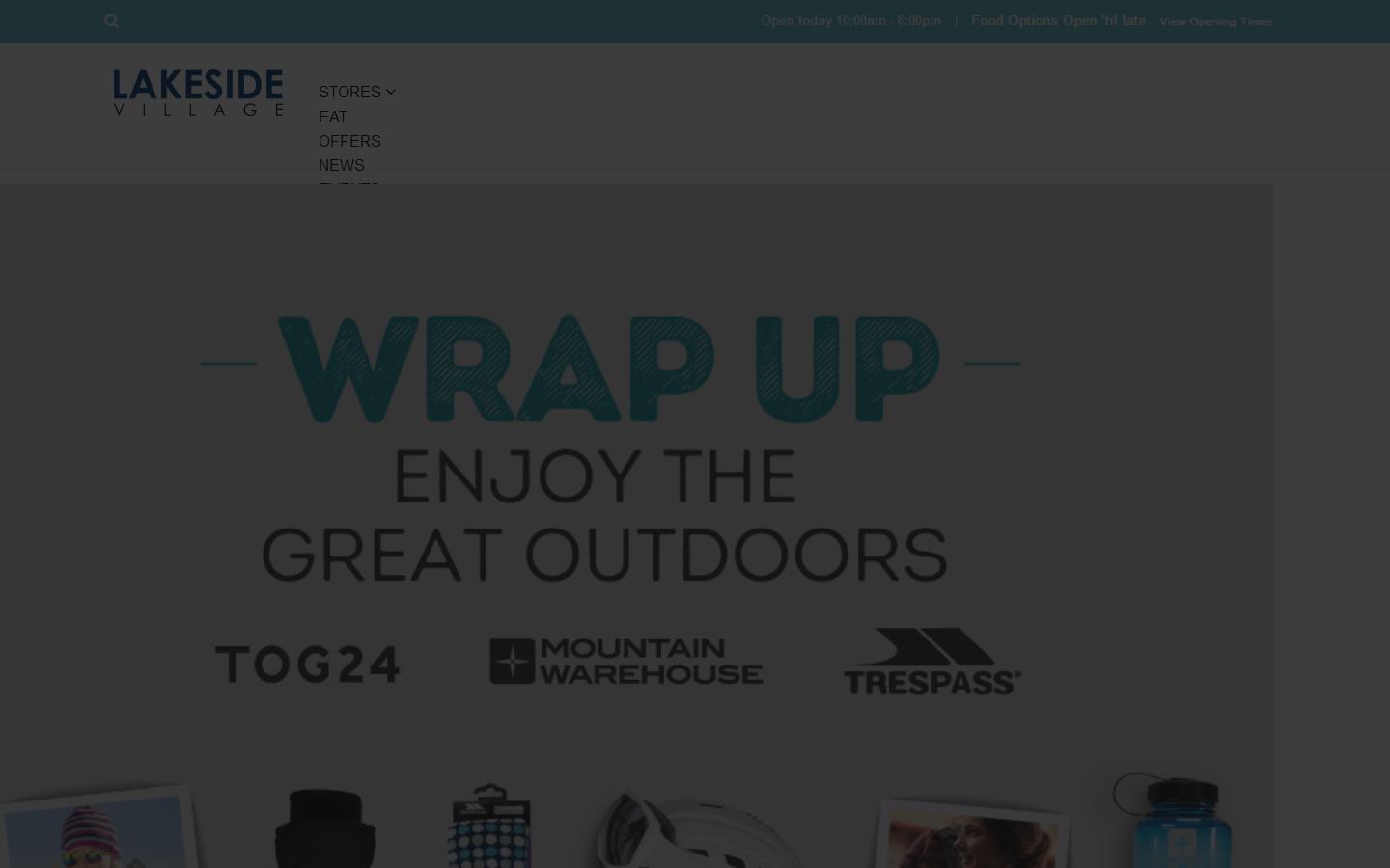 Lakeside Village Outlet Shopping Website