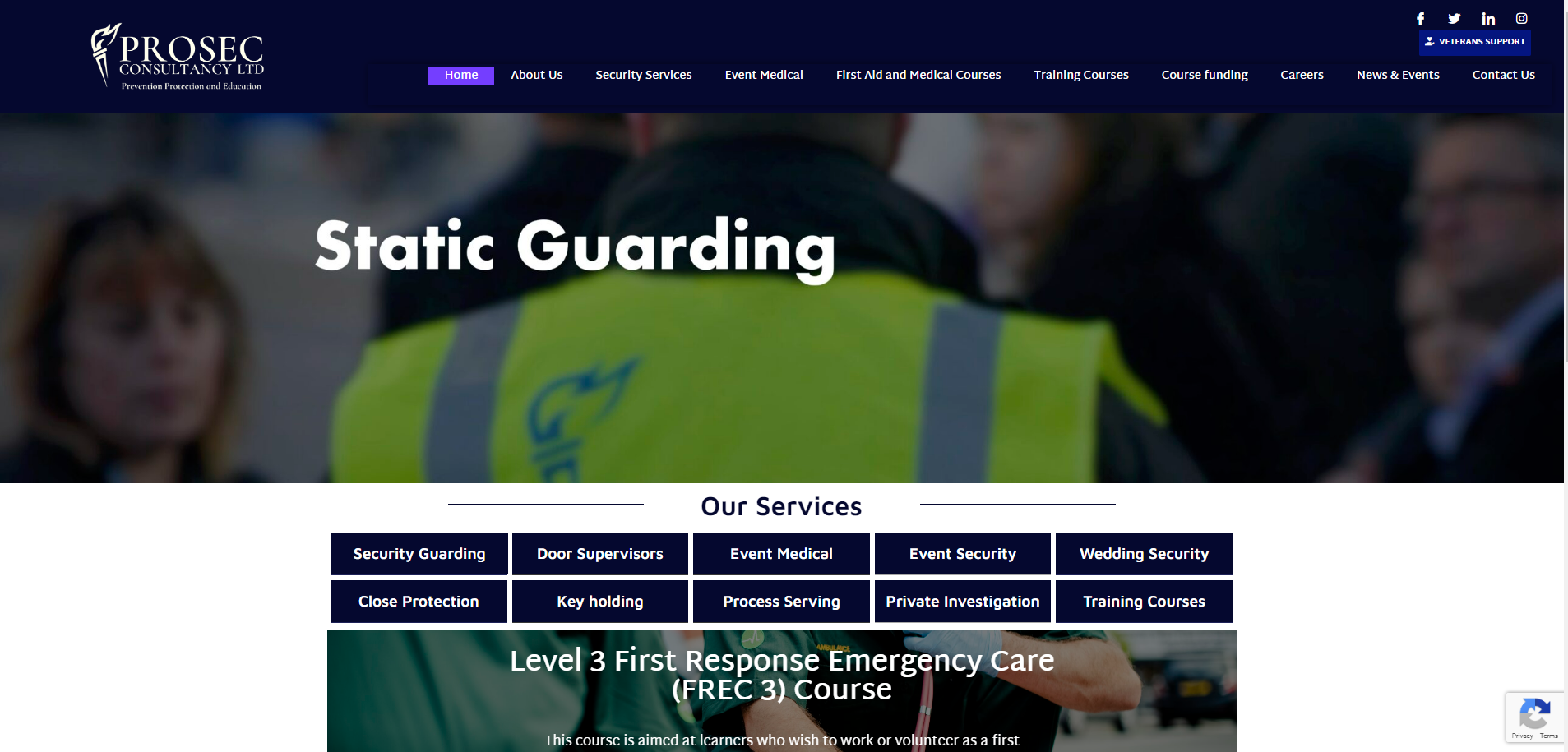 Prosec Consultancy Ltd Website