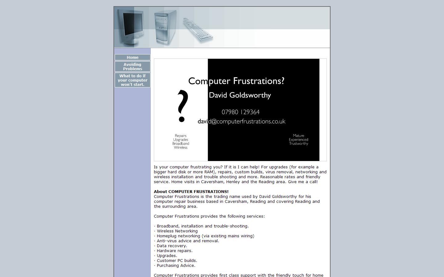 Computer Frustrations Website