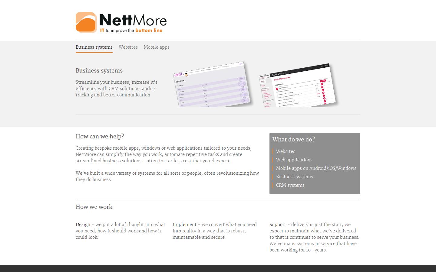 Nettmore Website