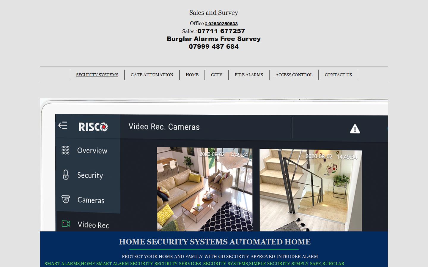 G D Security Website