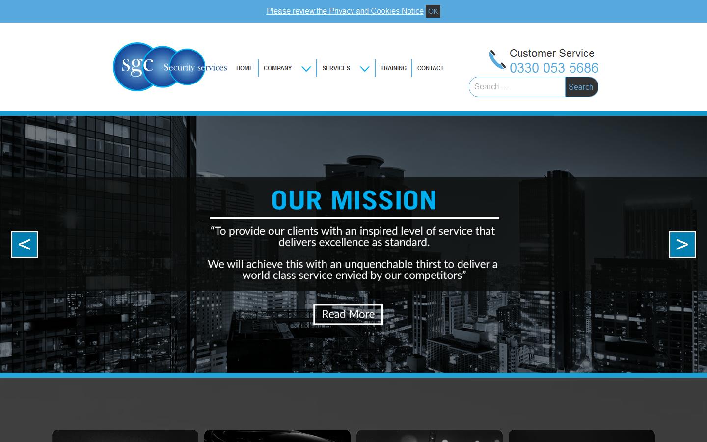 SGC Security Services Website