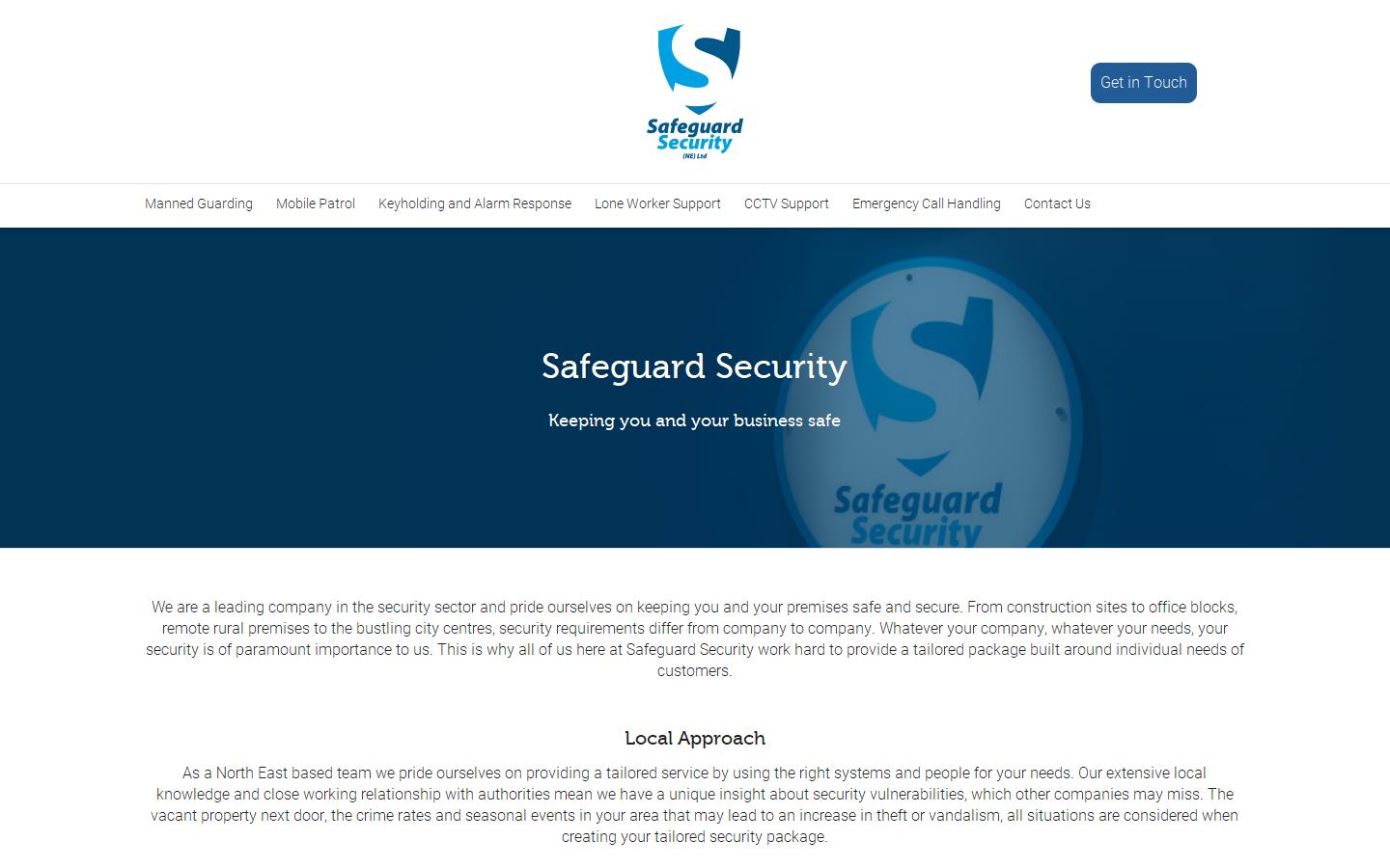Safeguard Security NE Ltd Website
