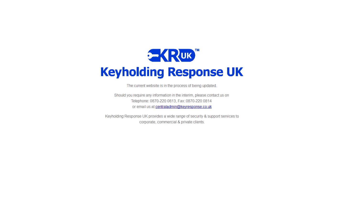Keyholding Response UK Website