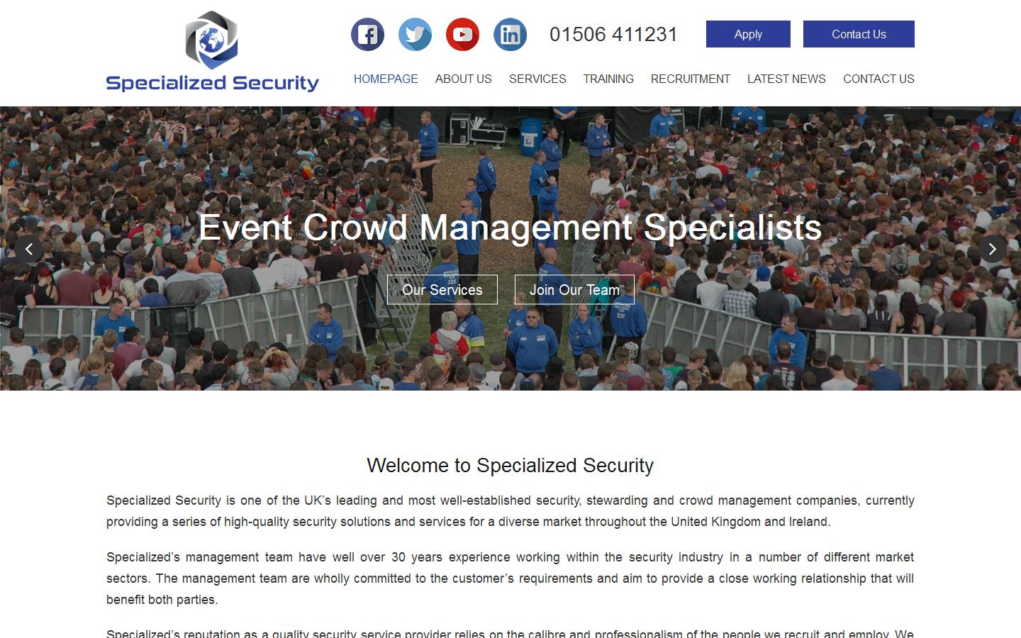 Specialized Security Website