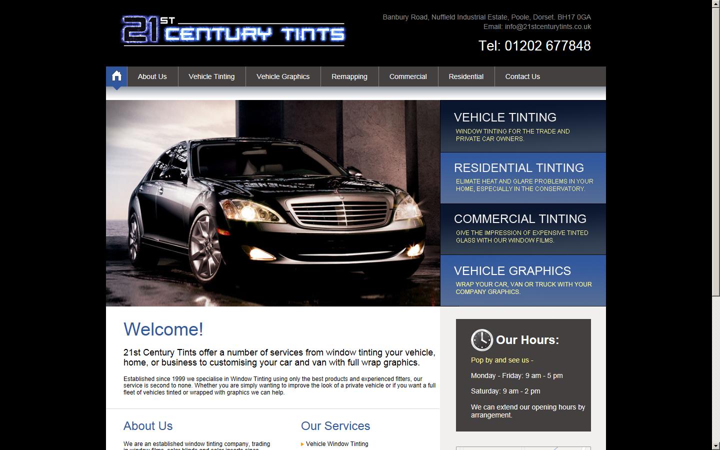 21st Century Tints Website