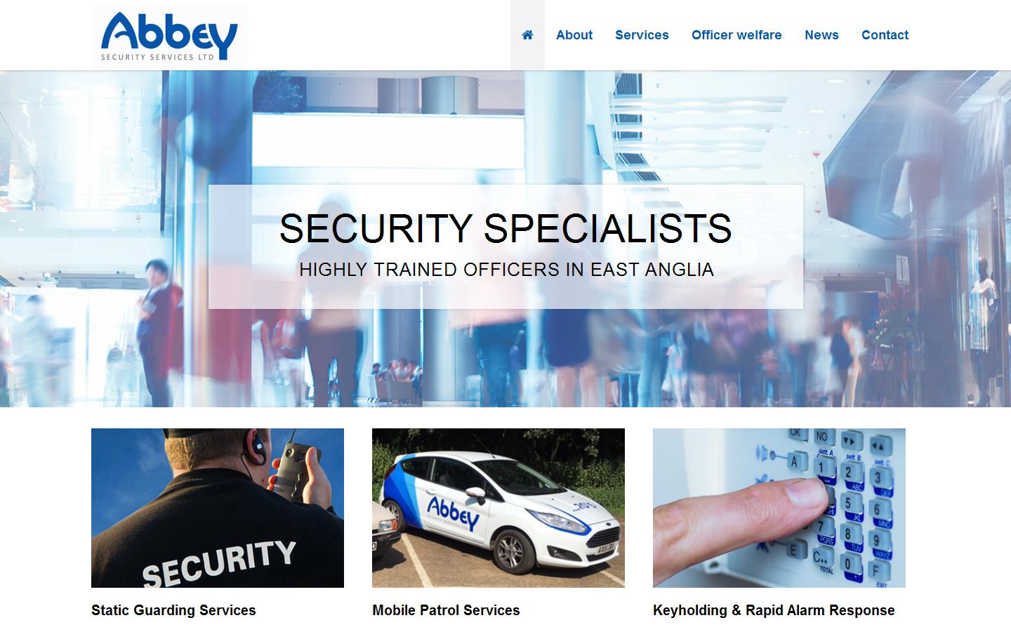 Abbey Security Services Ltd Website