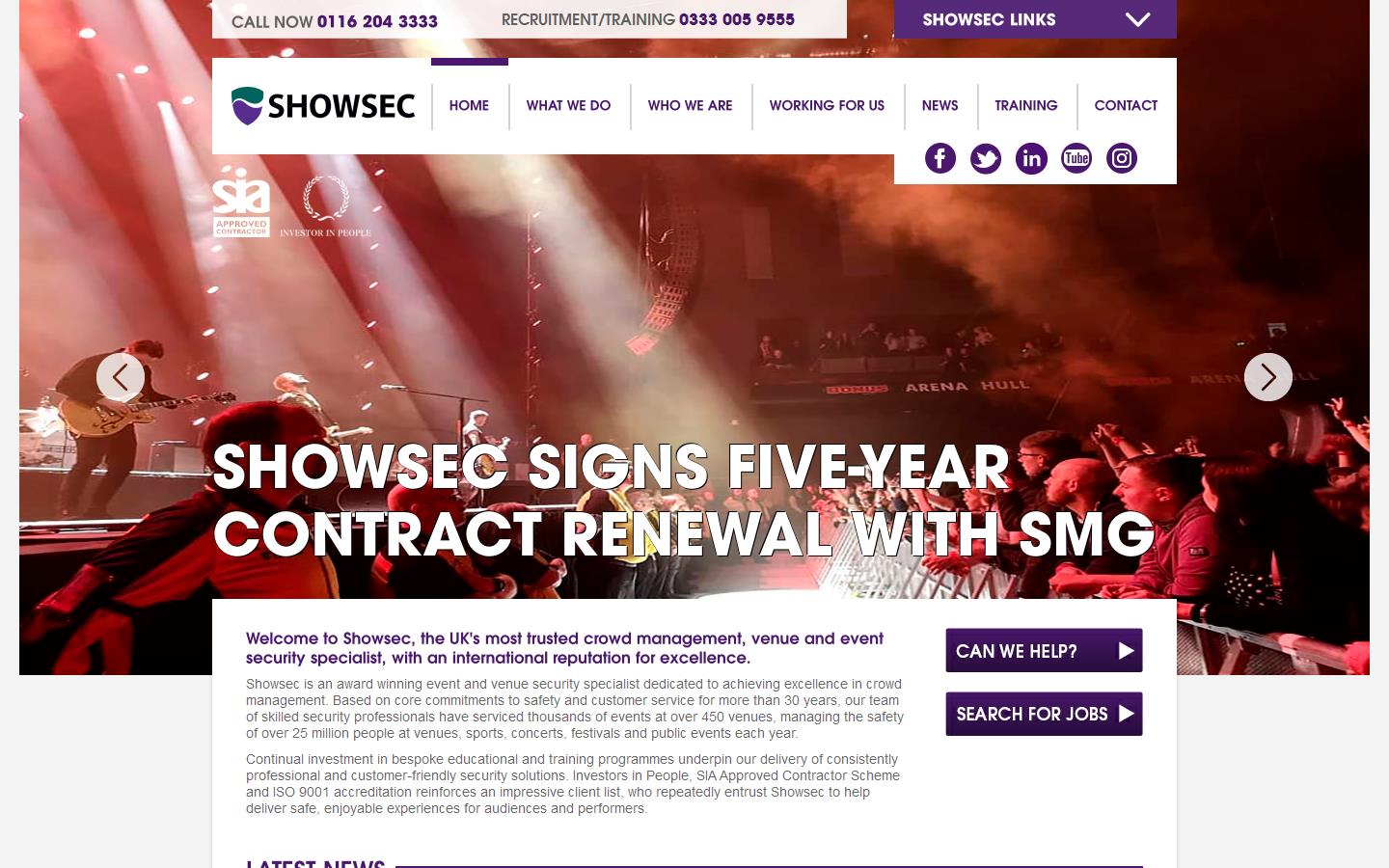 Showsec Website