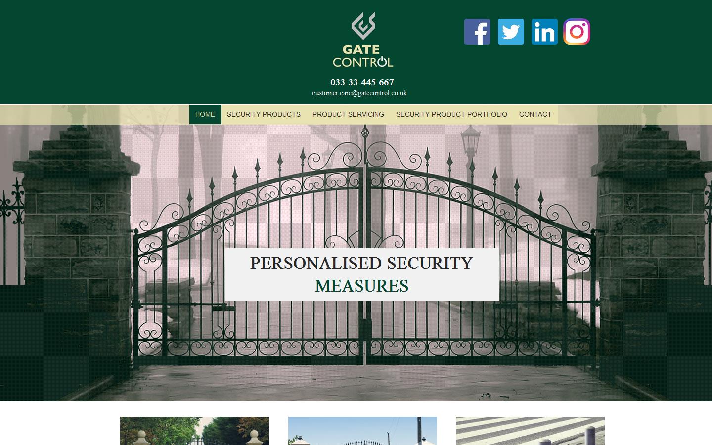 Gate Control Ltd Website