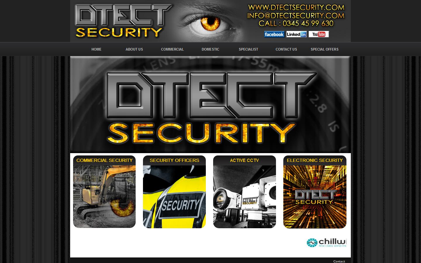 Dtect Security Website