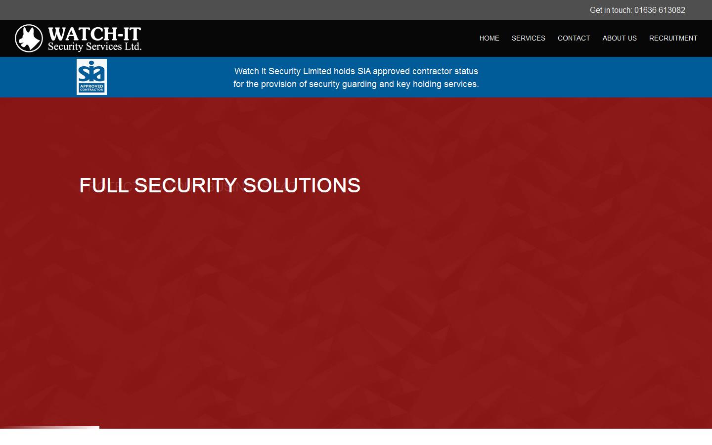 Watch It Security Services Website