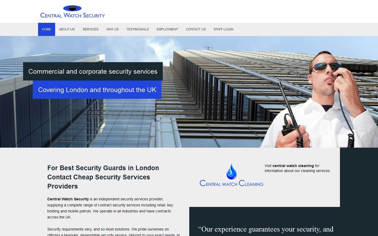 Central Watch Ltd Website