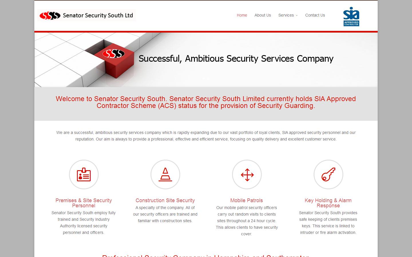 Senator Security South Ltd Website