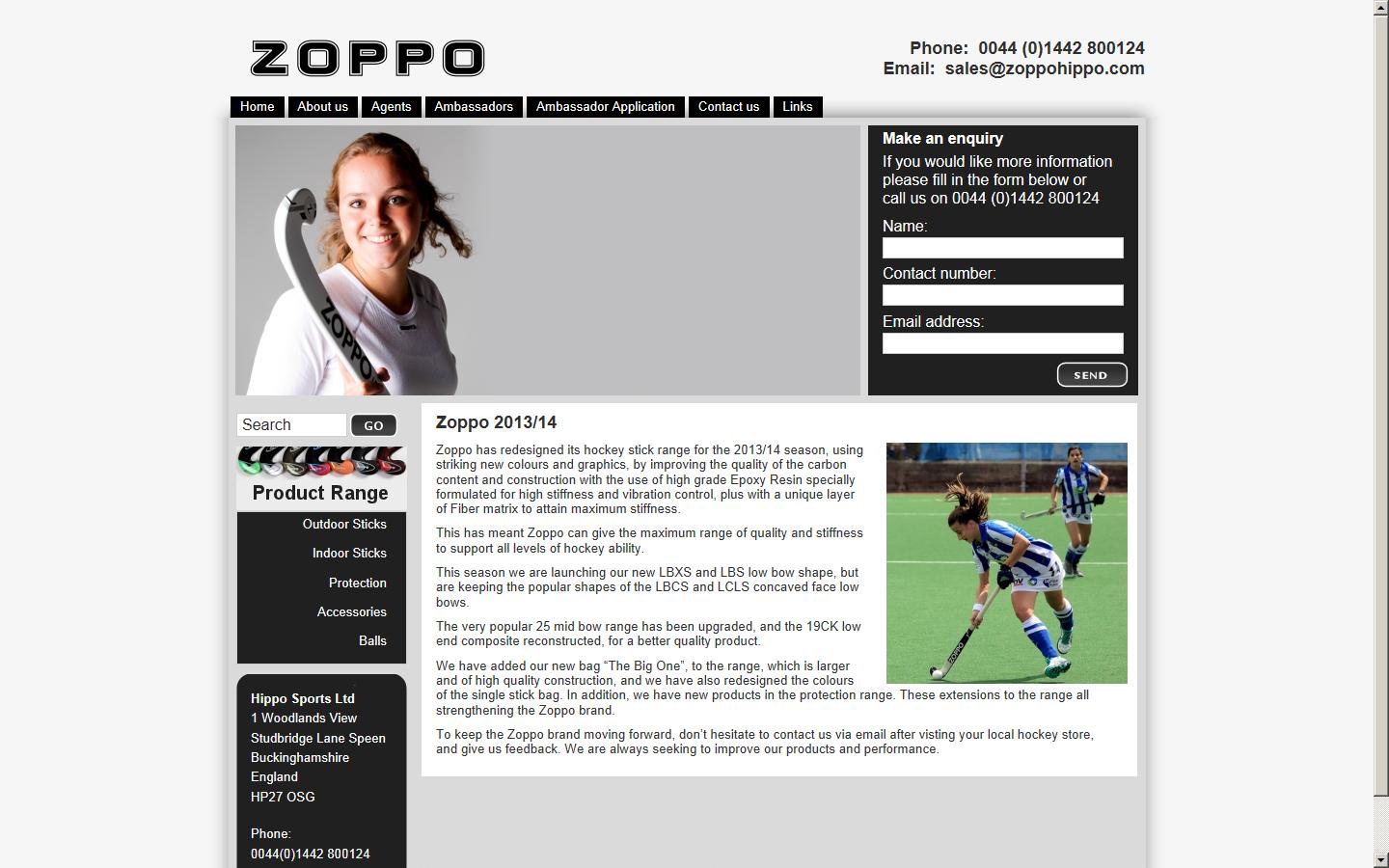 Hippo Sports Ltd Website