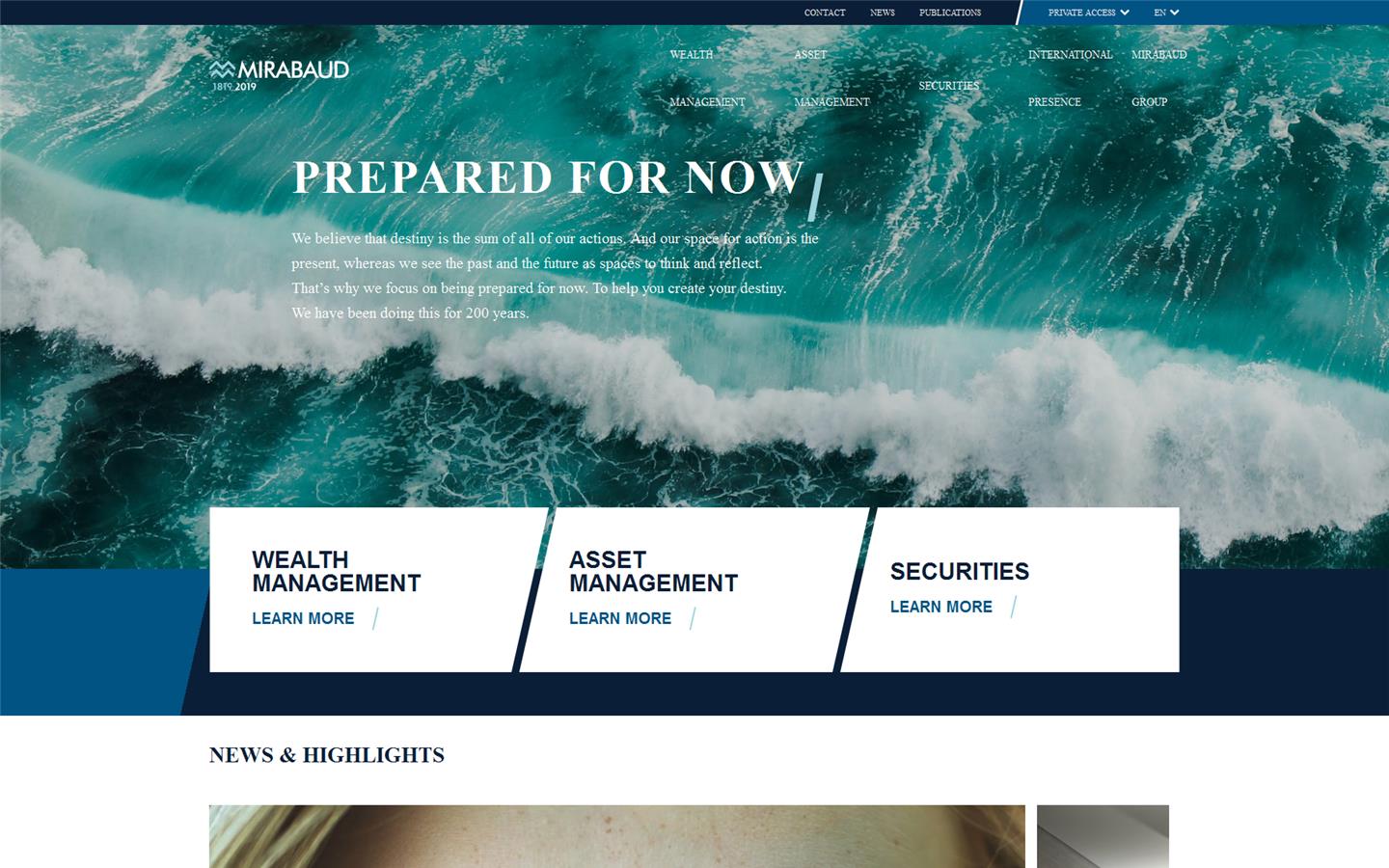 Mirabaud Website