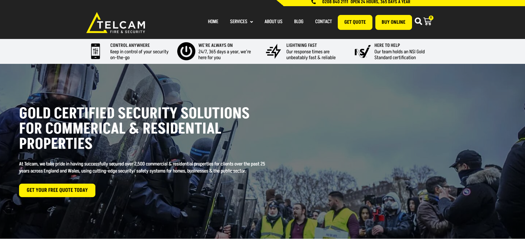 Telcam Security Systems Ltd Website